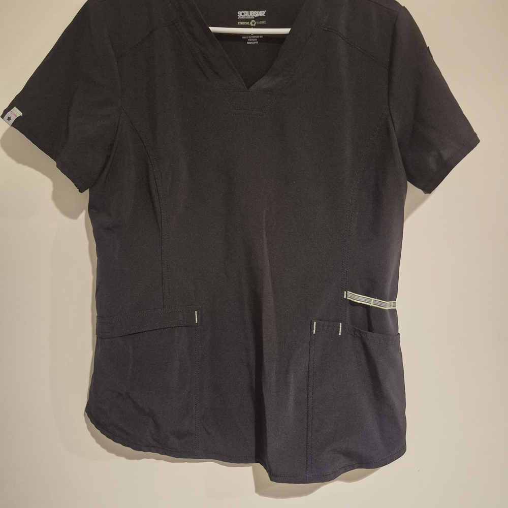 Scrubstar Black Short Sleeve Women's Top